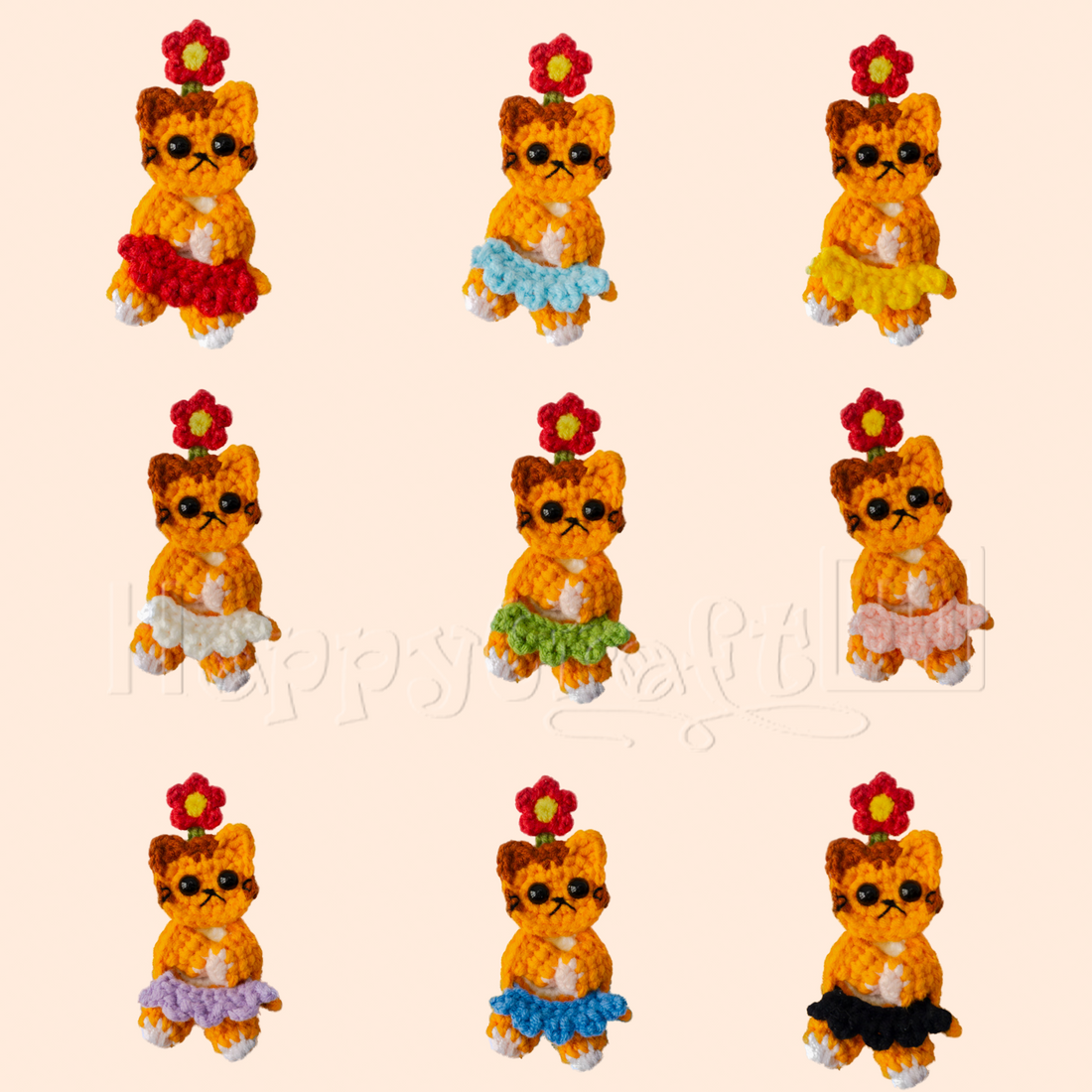 🐱 Crochet Your Own Adorable Kitty Buttons – New PDF Patterns! 🧶✨