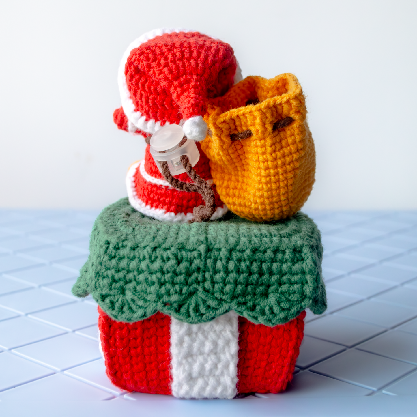 🎄 Crochet Santa Claus and Gift Box Pattern & Material Package🎄Pattern Tutorial PDF & Material Package