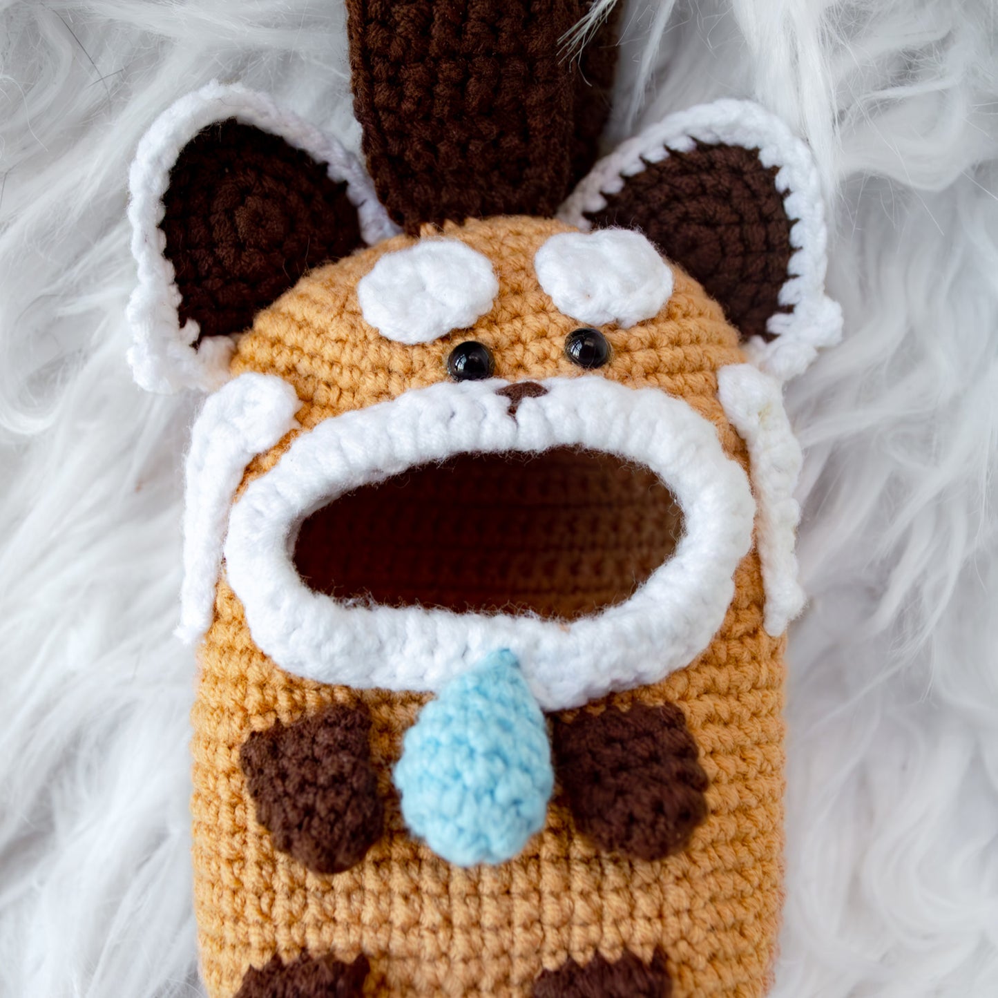 Crochet Squirrel Earbud Holder – Cute & Functional Pouch