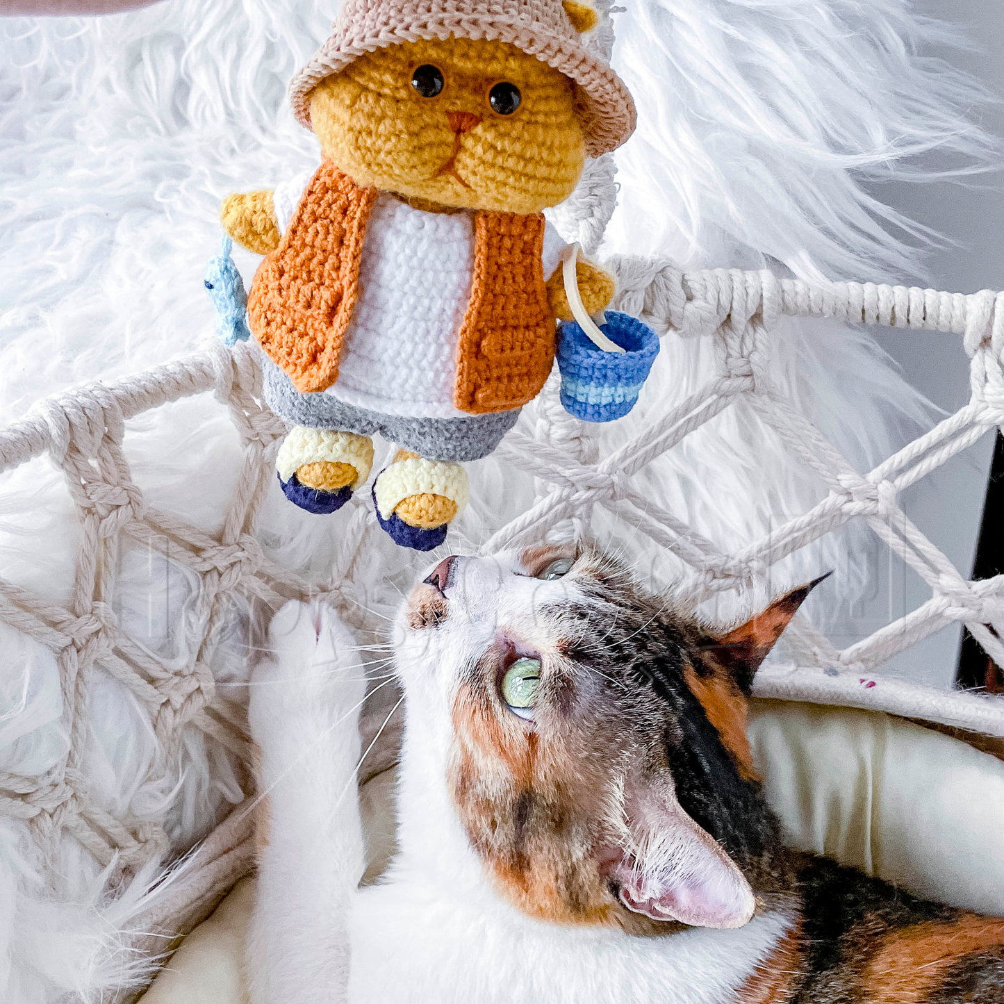 Fishing Fat Cat Crochet Pattern