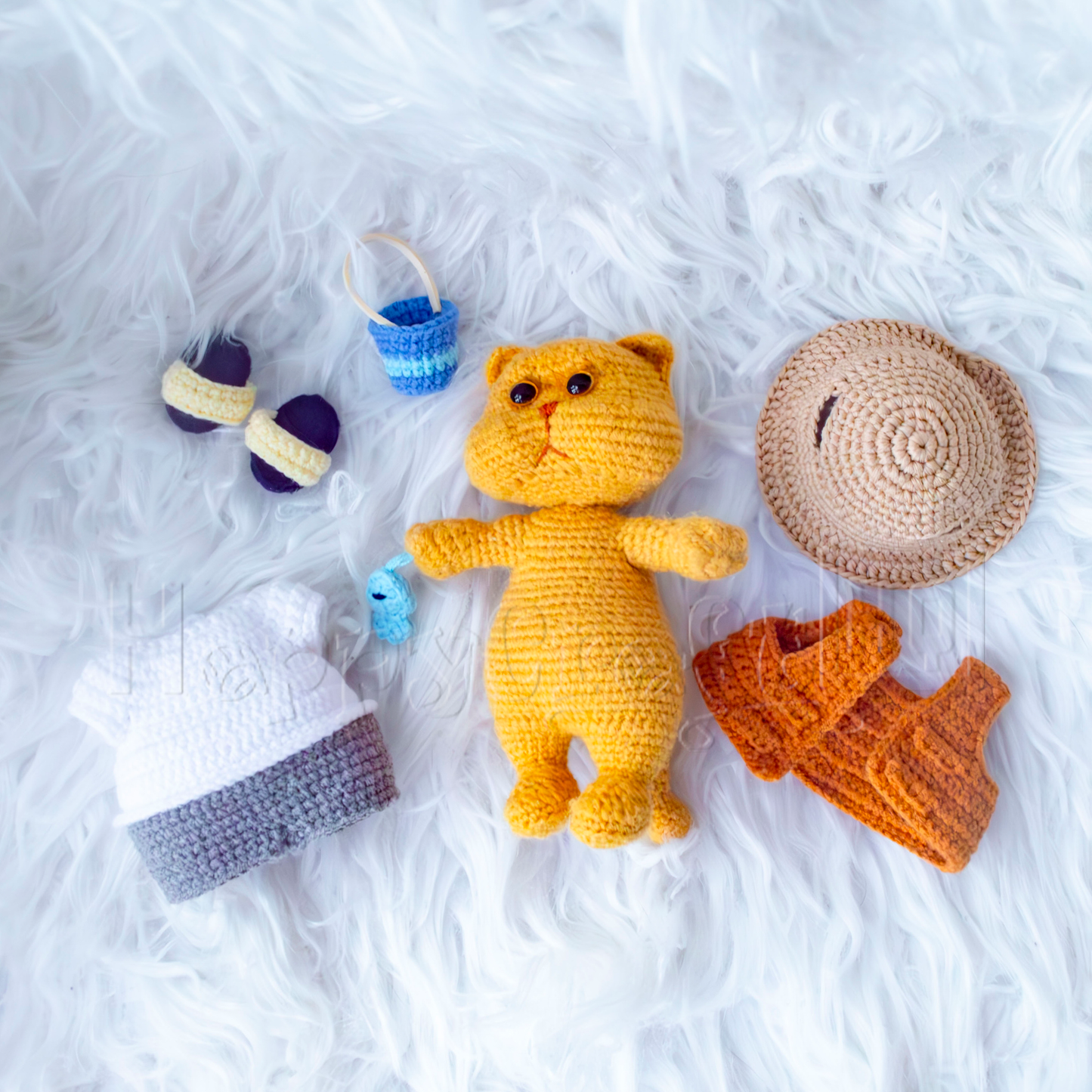 Fishing Fat Cat Crochet Pattern