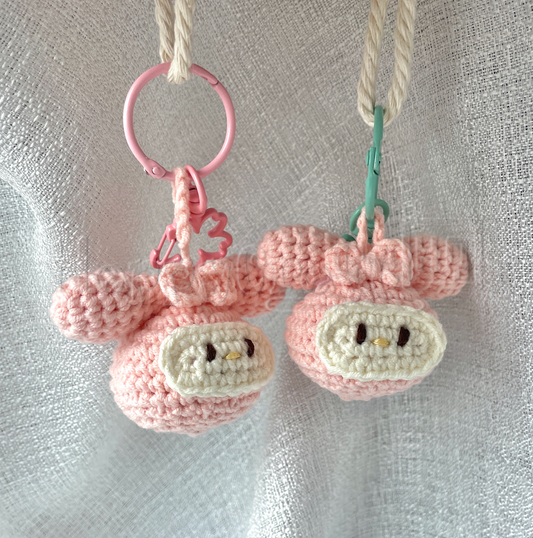 Adorable Crochet Melody Keychain