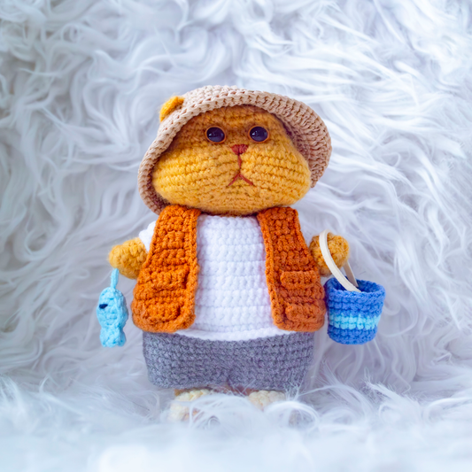 Creating the Adorable Crochet Fishing Cat: A Fun Project for Crochet Lovers 🎣🐱