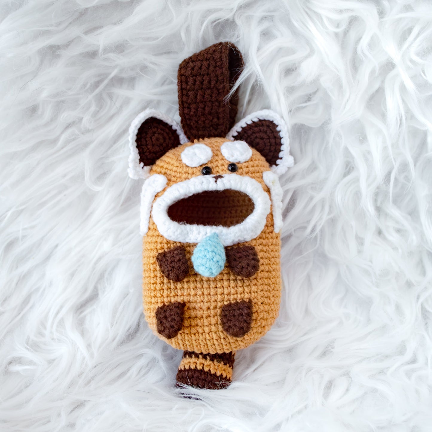 Crochet Squirrel Earbud Holder – Cute & Functional Pouch