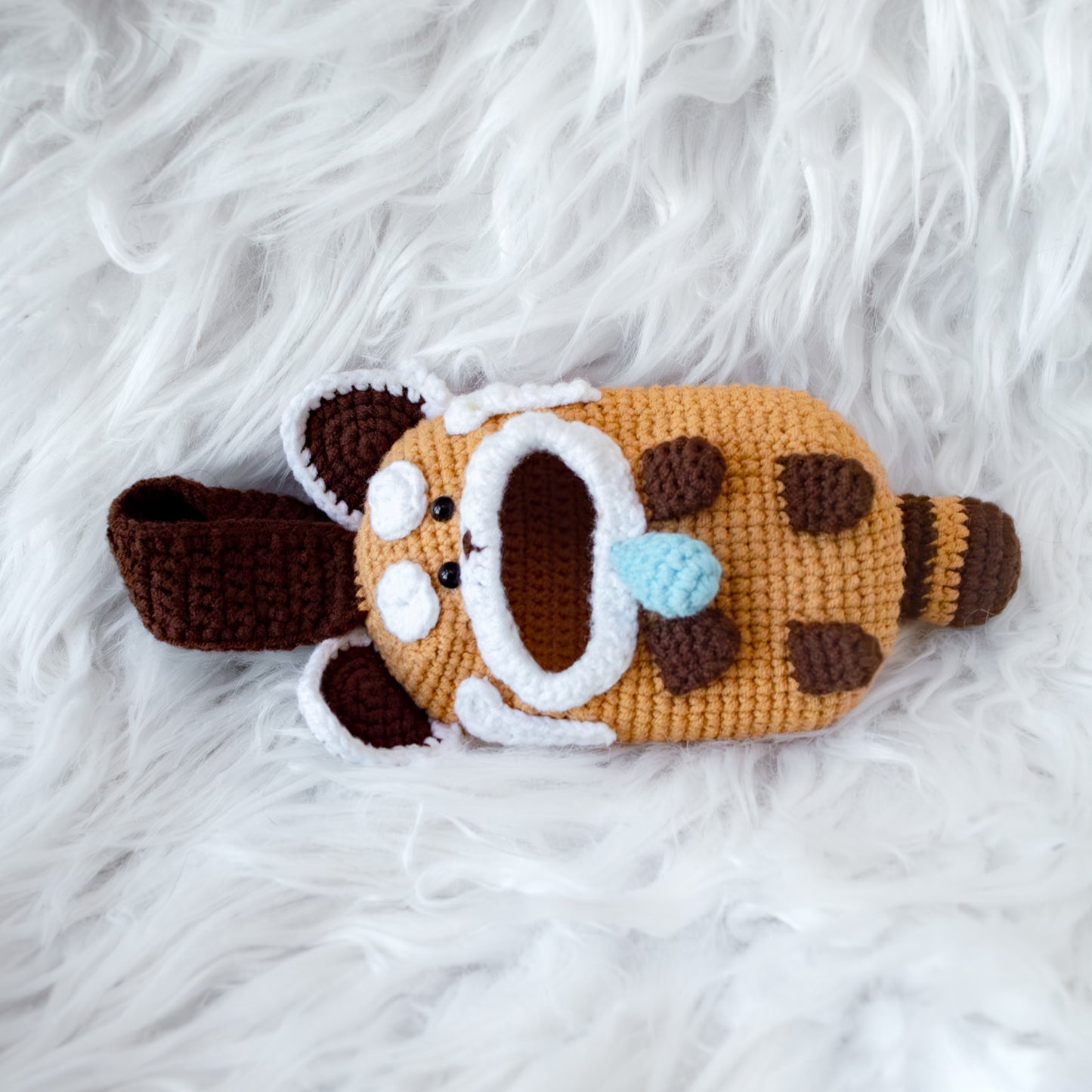 Crochet Squirrel Earbud Holder – Cute & Functional Pouch