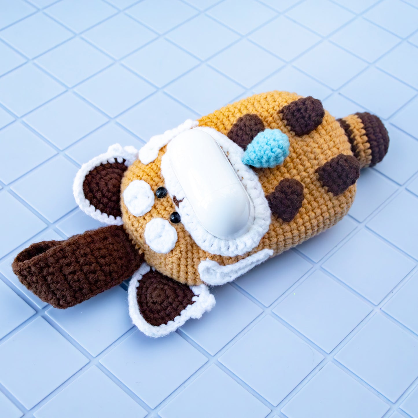 Crochet Squirrel Earbud Holder – Cute & Functional Pouch