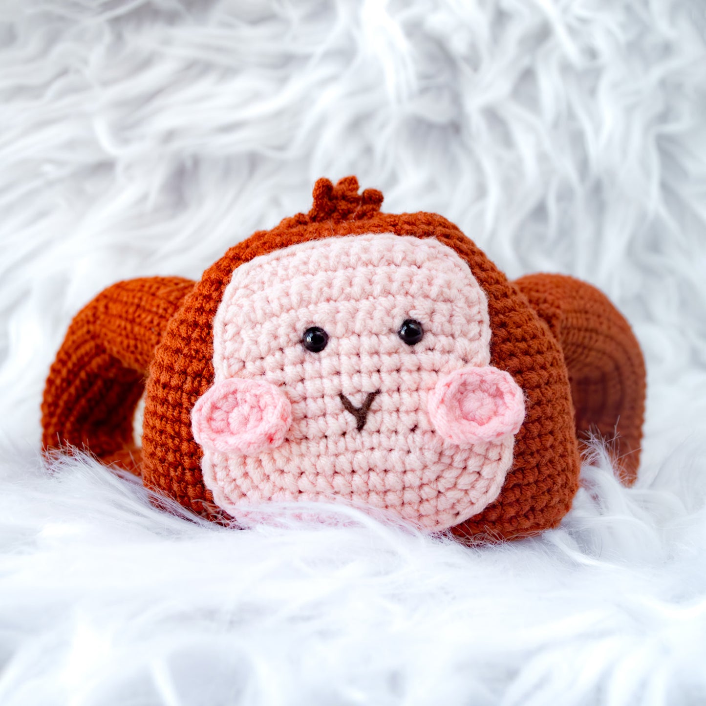 Adorable Crochet Monkey Door Clip Hanger Tutorial & Material Package– Pet-Friendly Design