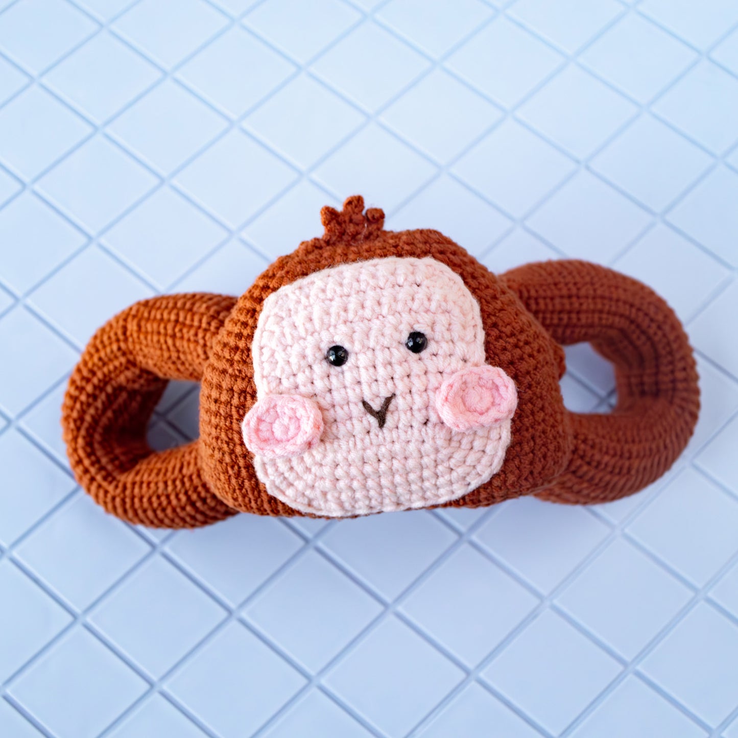 Adorable Crochet Monkey Door Clip Hanger Tutorial & Material Package– Pet-Friendly Design