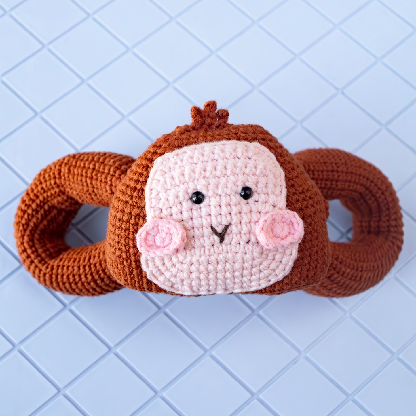 Adorable Crochet Monkey Door Clip Hanger – Pet-Friendly Design