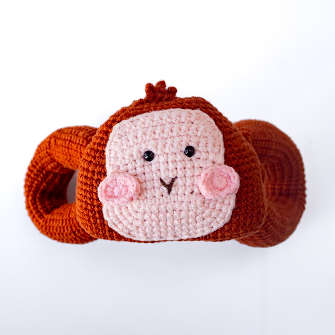 Adorable Crochet Monkey Door Clip Hanger Tutorial & Material Package– Pet-Friendly Design