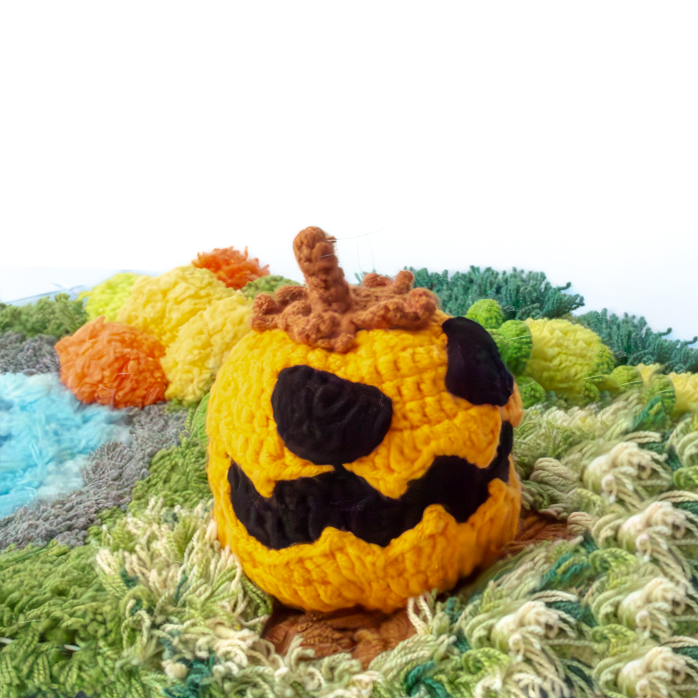 Halloween crochet pumpkin