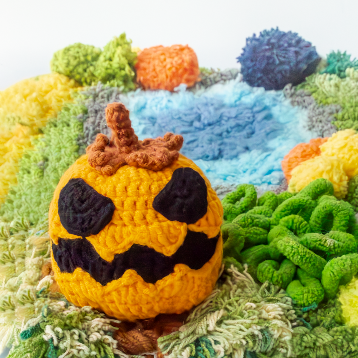 Halloween crochet pumpkin