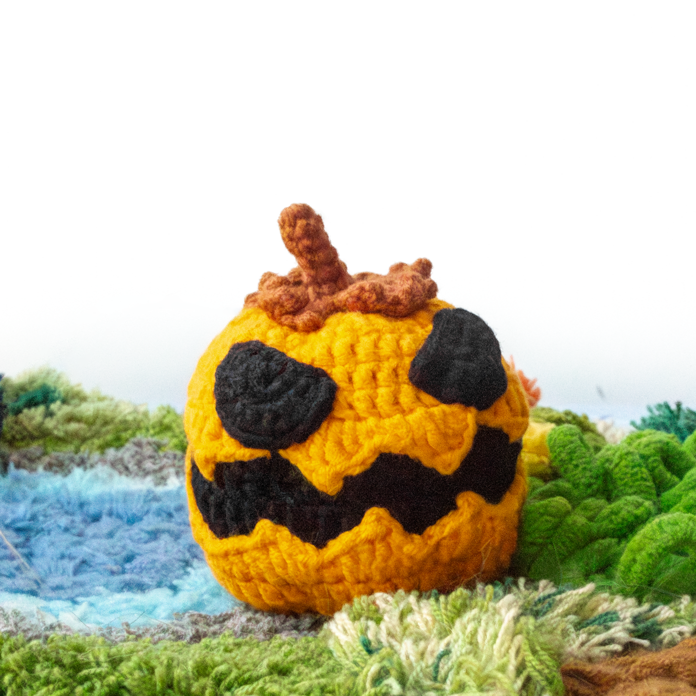 Halloween crochet pumpkin