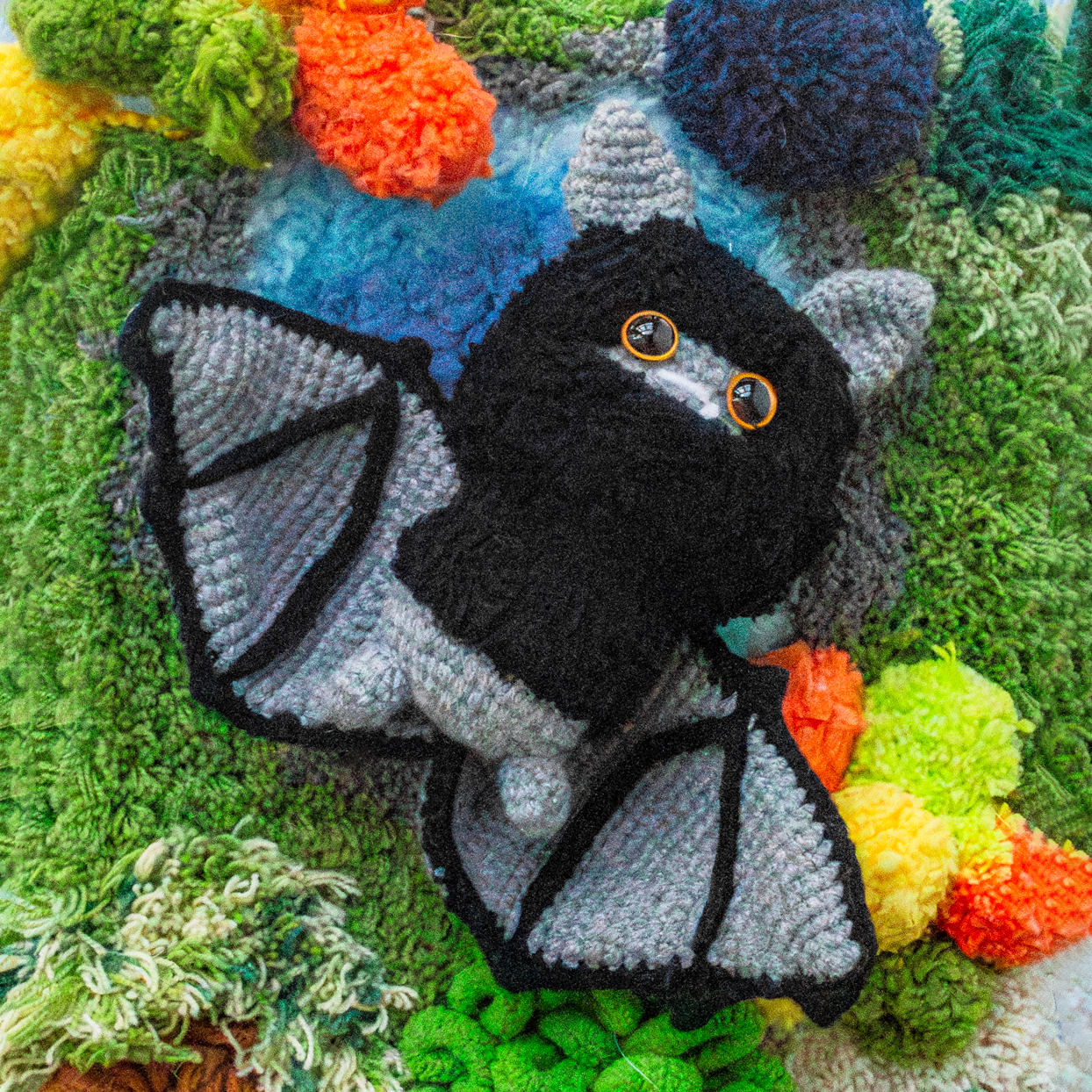 crochet Bat with Movable Wings