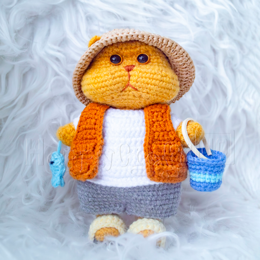 Fishing Fat Cat Crochet Pattern