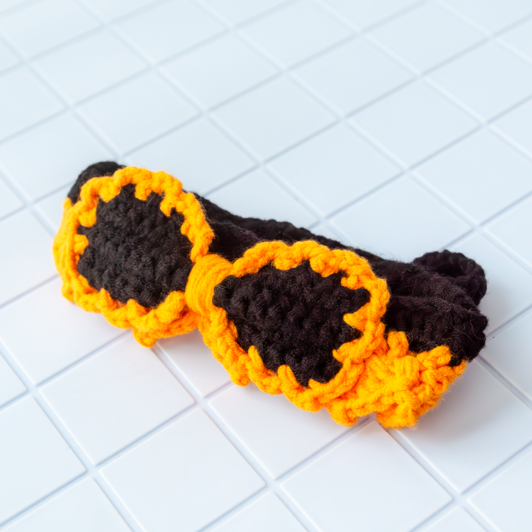 Halloween Style Crochet Pet Scarf Pattern Tutorial PDF Only - Orange