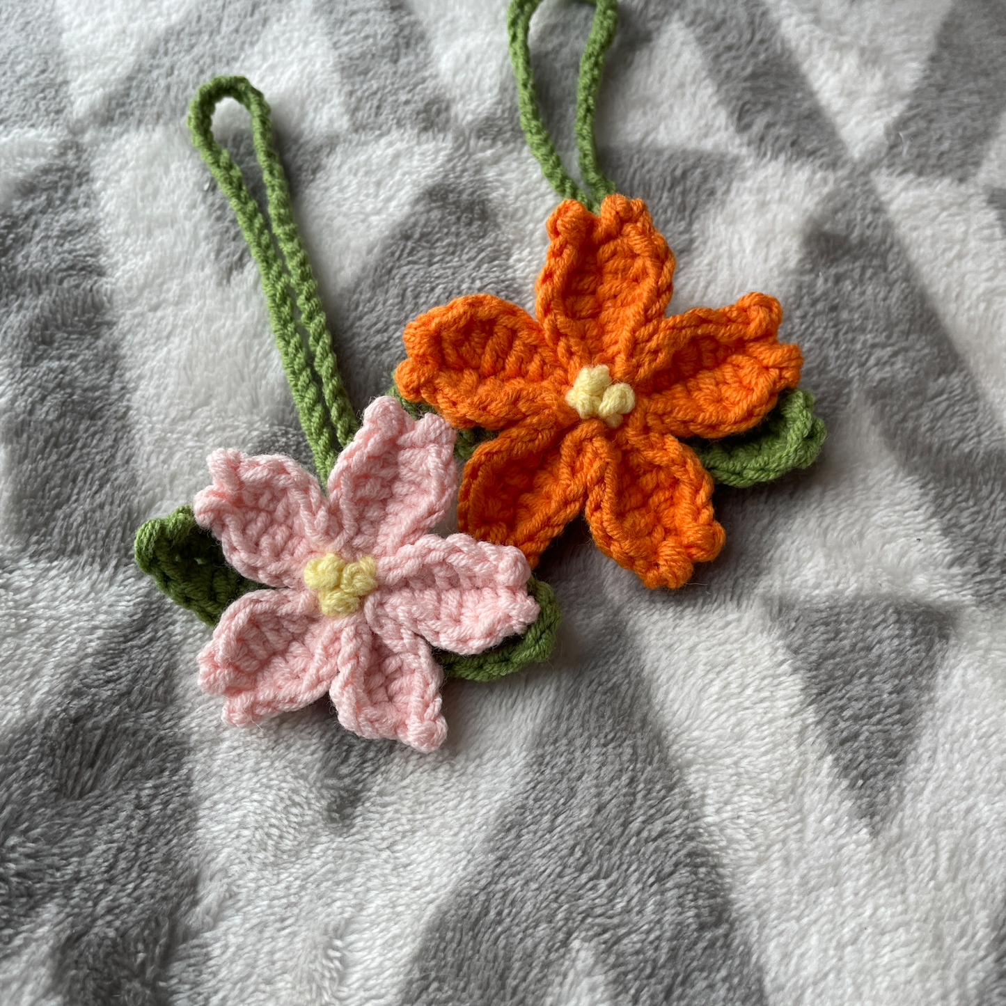 Handmade Crochet Sakura Two Leaves