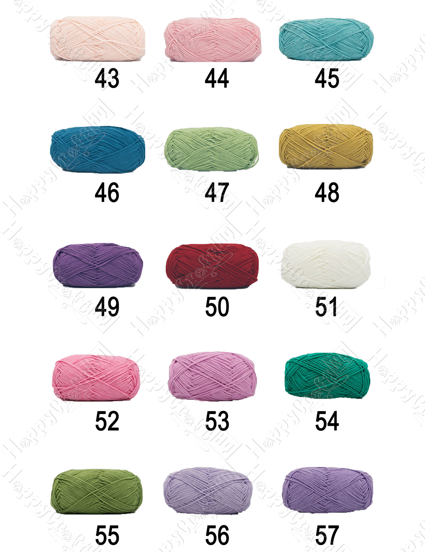 Milk Cotton Yarn 40g Small 4-ply Yarn